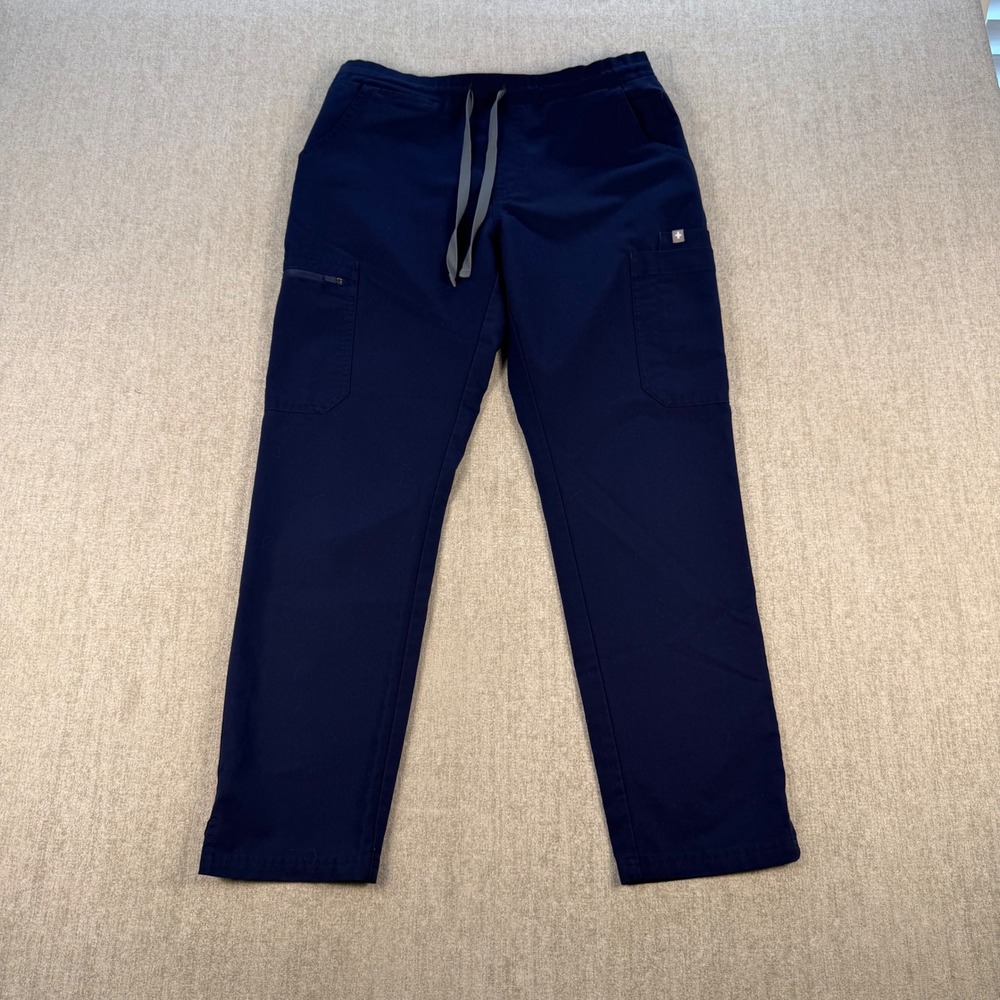 FIGS Scrub Pants Women S Navy Blue Technical Collection TW2000P Cargo Drawstring
